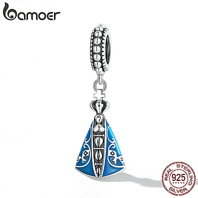 Pingente Mão de Fátima em Prata 925 - Charm Religioso Bamoer SCC2238