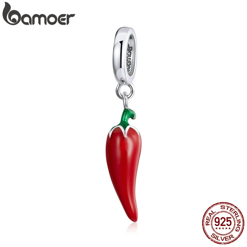 Pingente Pimenta Bamoer Prata 925: Charme e Estilo