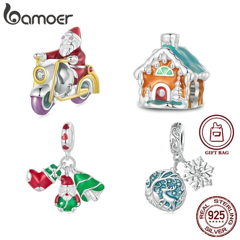 Pingentes Natal Bamoer 925: Magia Luminosa!