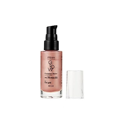 Pink Cheeks Glow FPS 70: Protetor Solar Facial com Iluminador