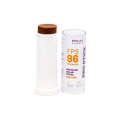 Pink Cheeks Pro Stick FPS 96: Proteção Solar + Cor