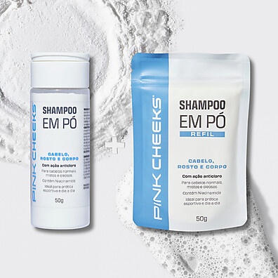 PINK CHEEKS: Shampoo 3 em 1 + Refil - Cabelos Radiantes!