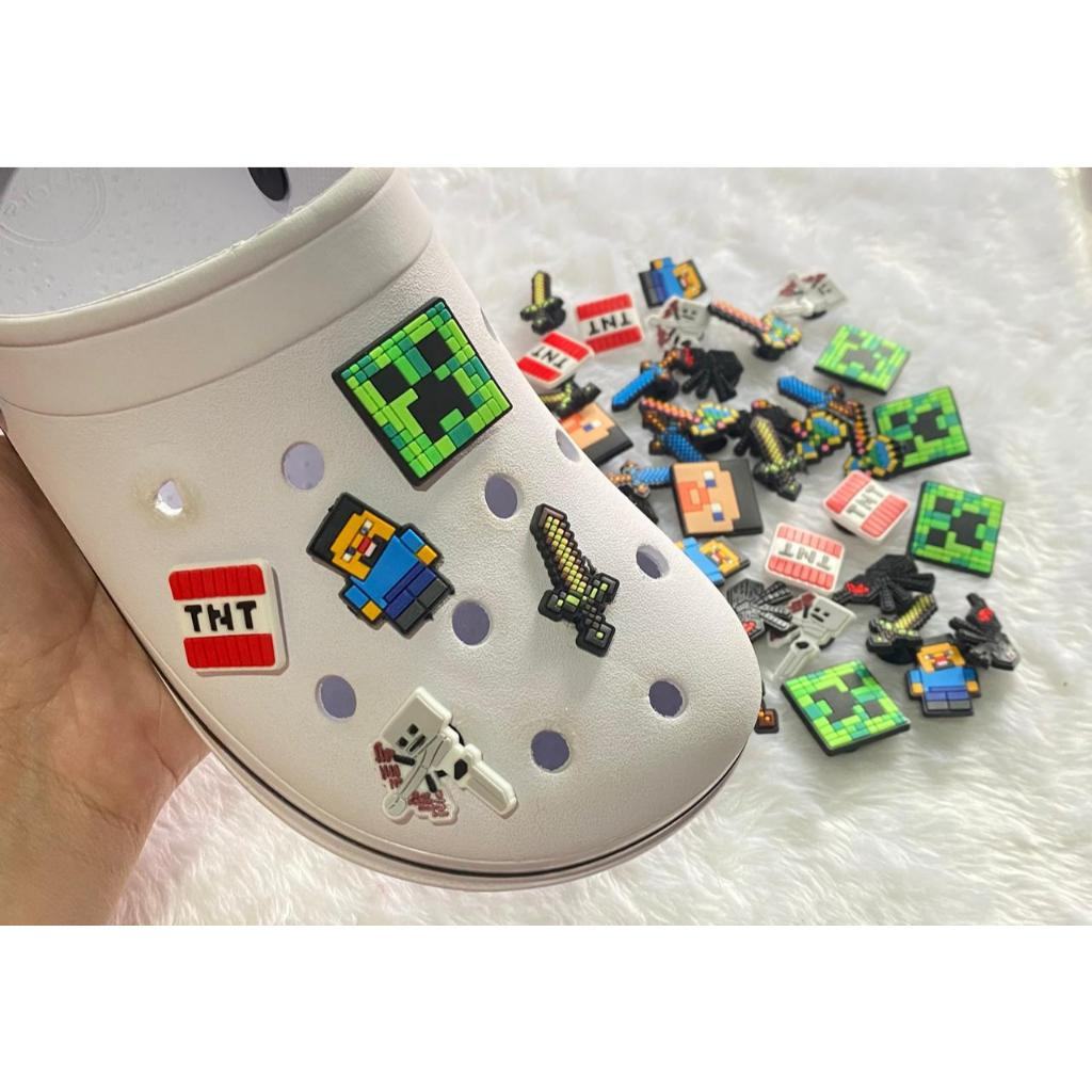 pins-emborrachados-minecraft-para-babuche-decore-seus-sapatos