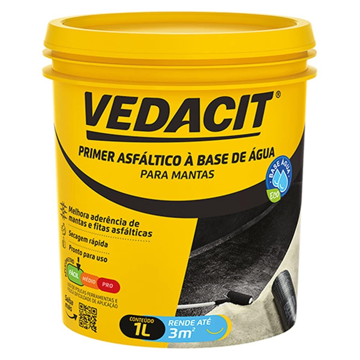 Primer Eco Base D'Água Vedacit: Preparo Perfeito para Suas Pinturas (1 Litro)