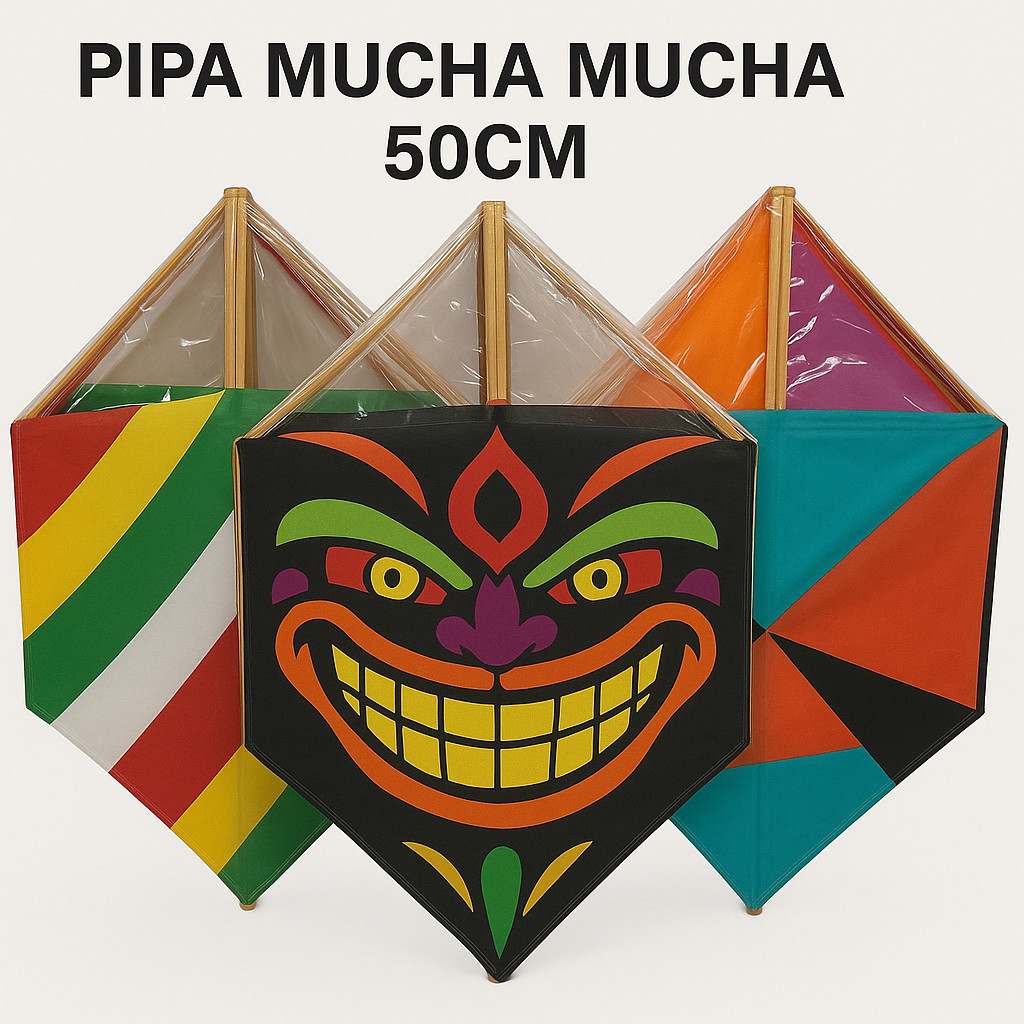 Pipa Mucha Mucha 50cm: Voando Alto com Estilo e Diversão!