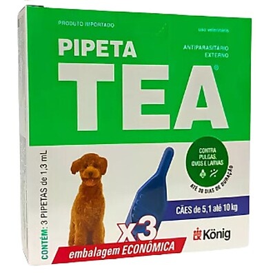 Pipeta Tea Cães: Proteção Antipulgas 30 Dias!