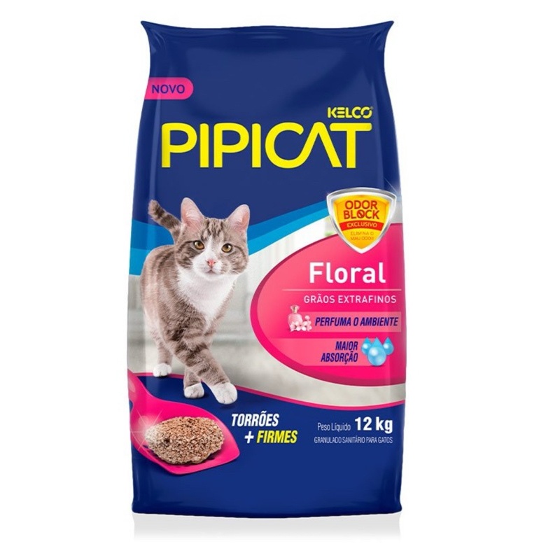 Pipicat Floral 12kg: Adeus Mau Cheiro na Bandeja!