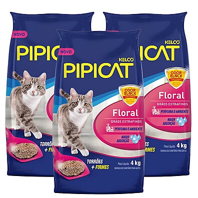 Pipicat Floral: Areia Higiênica Perfumada para Gatos