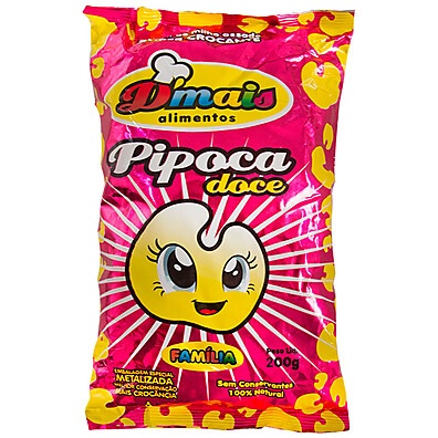 Pipoca Doce D'mais Família 200g – Sabor que Une