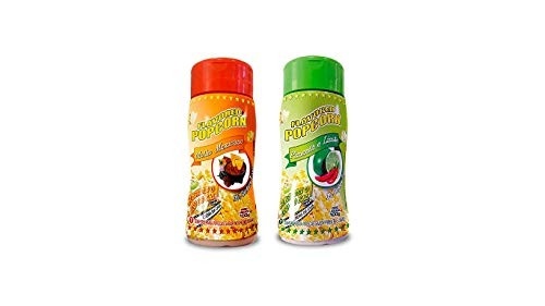 Temperos P/ Pipoca Popcorn Cx 12 Frascos. 6 Molho Mexicano - 6 Pimenta e Limão