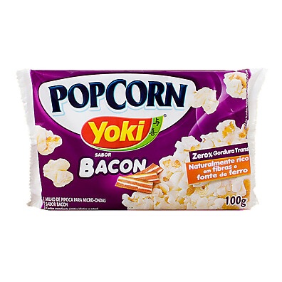 Pipoca Yoki Bacon: Sabor e Saúde em 100g!