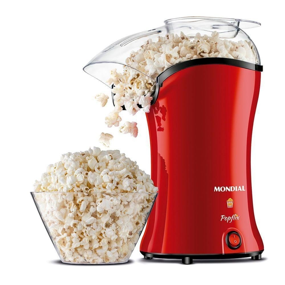 Pipoqueira Mondial Popflix: Pipoca Saudável em Minutos!