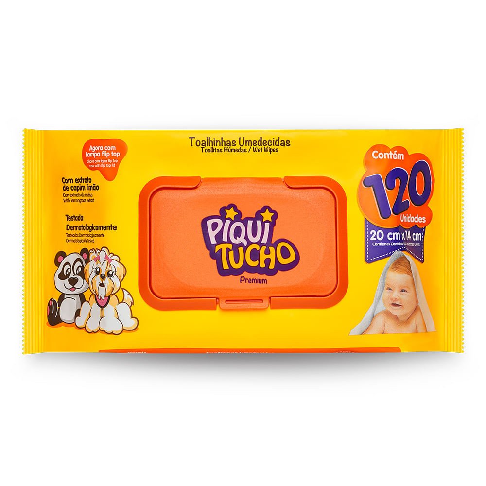 Piquitucho Premium: Toalha Umedecida para Bebê