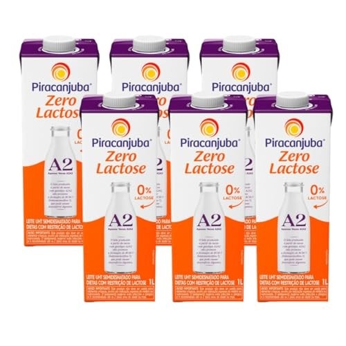 Leite Piracanjuba Semidesnatado A2A2 c/6un Zero Lactose