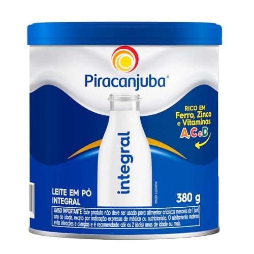 Leite em Pó Integral Piracanjuba Lata 380g