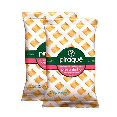 Piraquê Presuntinho: Kit com 2 Pacotes de 100g