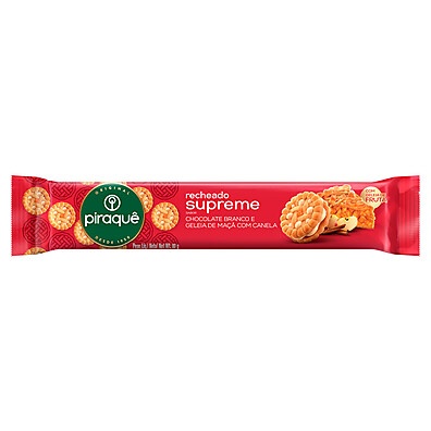 Piraquê Supreme: Chocolate Branco & Maçã com Canela