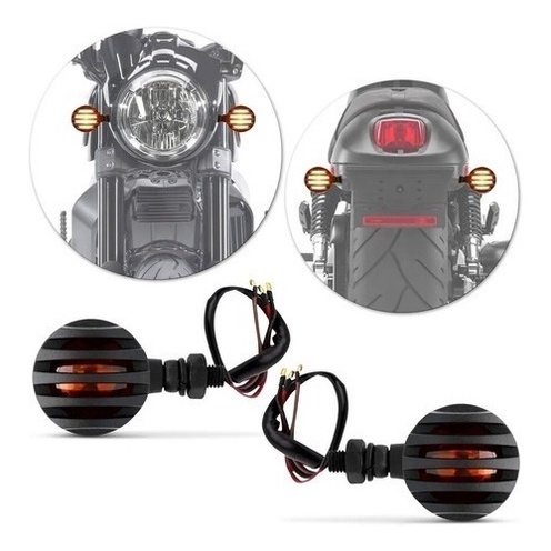 Pisca Mini Moto Bullet: Estilo Café Racer!