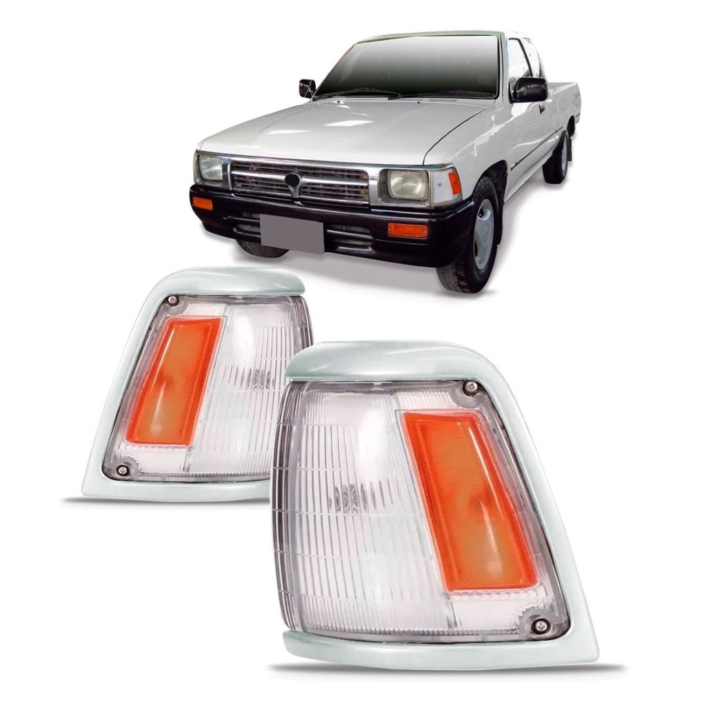 Pisca Seta Hilux SRV: Aro Cromado e Lente Cristal