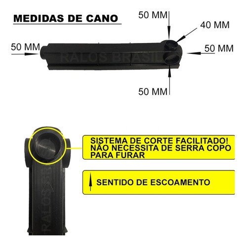 4 Ralo Linear 10x50cm Alumínio – Ideal para Garagem e Piscina