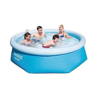 Piscina Inflável 2300L: Diversão Fácil!