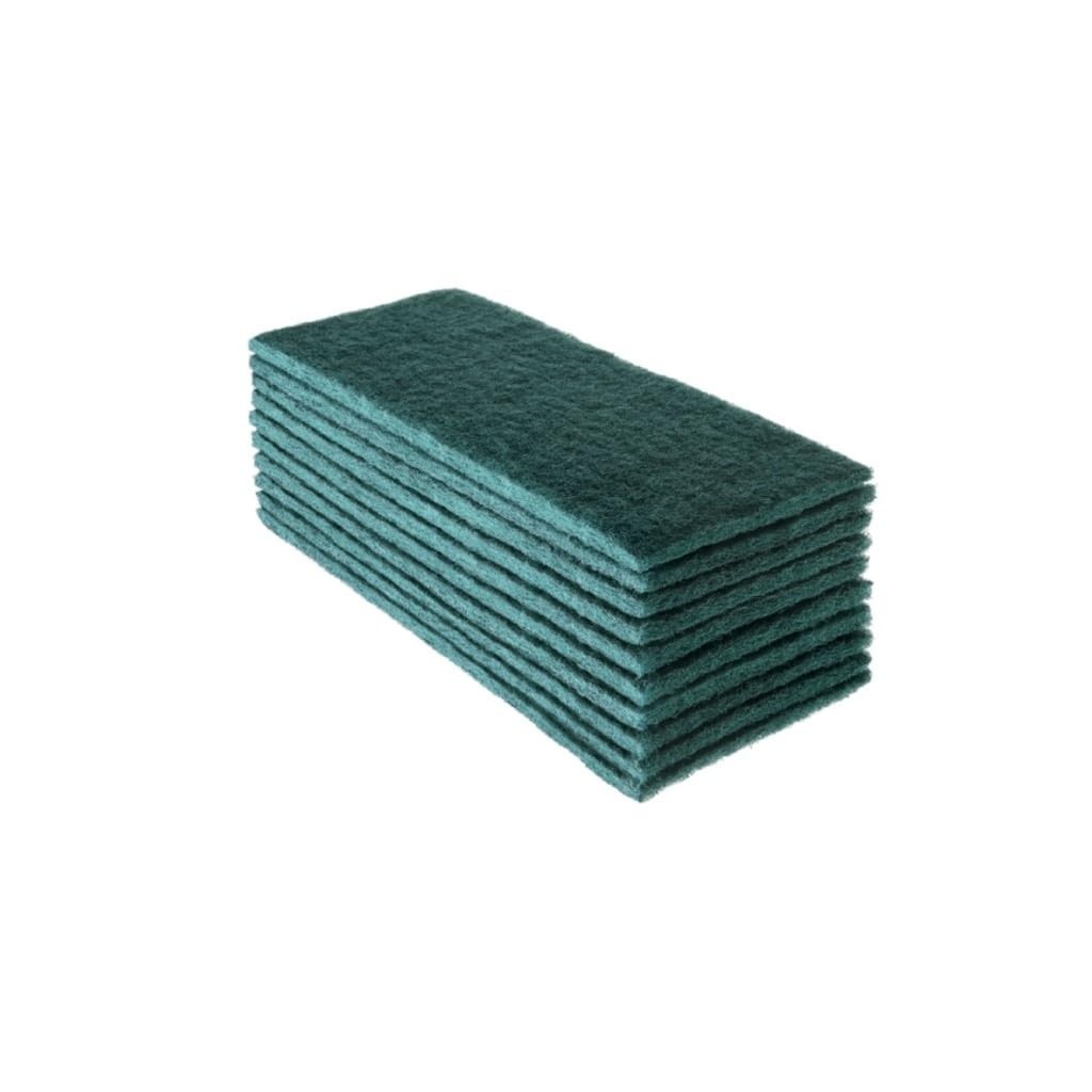 Fibra Verde para Limpeza Geral - 10 Unidades | Ideal para Pisos, Paredes e Rejuntes