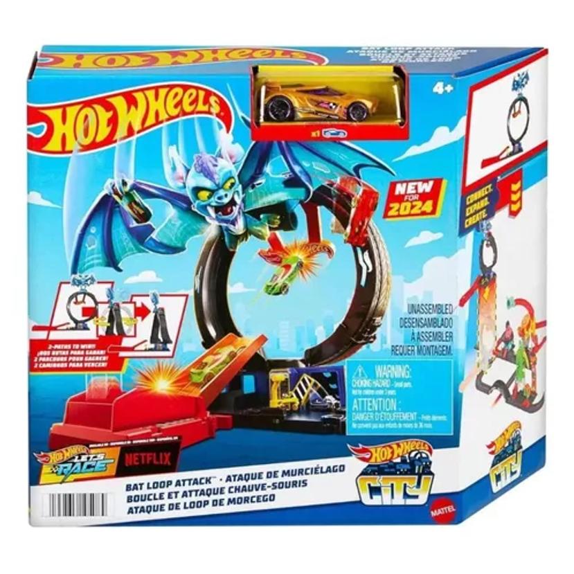 Pista Hot Wheels Ataque do Morcego: Aventura Radical!