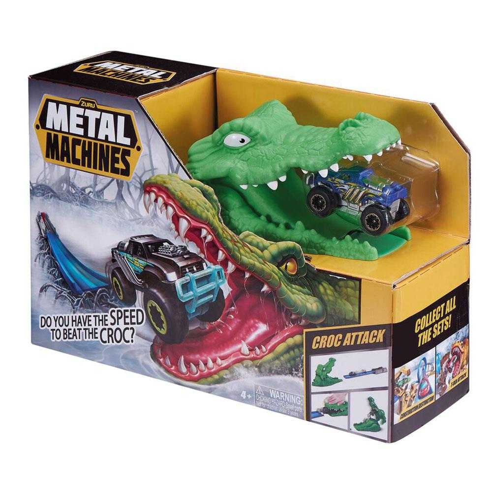 Pista Metal Machines Croc Attack: Desafie o Crocodilo!