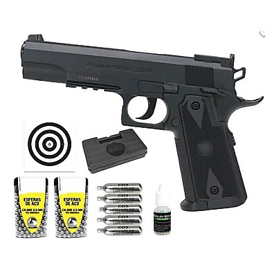 Pistola 1911 Tactical CO2: Kit Completo 6mm