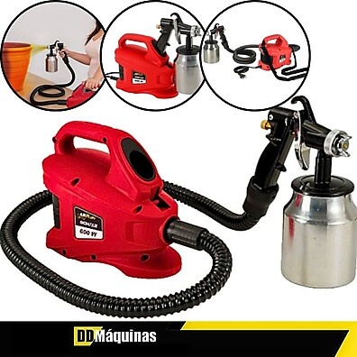 Pistola de Pintura Elétrica 600W Schulz Air Plus – Pintura Profissional em Casa