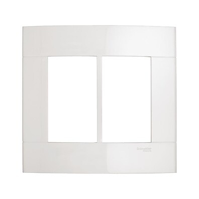 Placa Acabamento 4x4 Branco 6 Postos Decor Schneider – Elegância e Praticidade