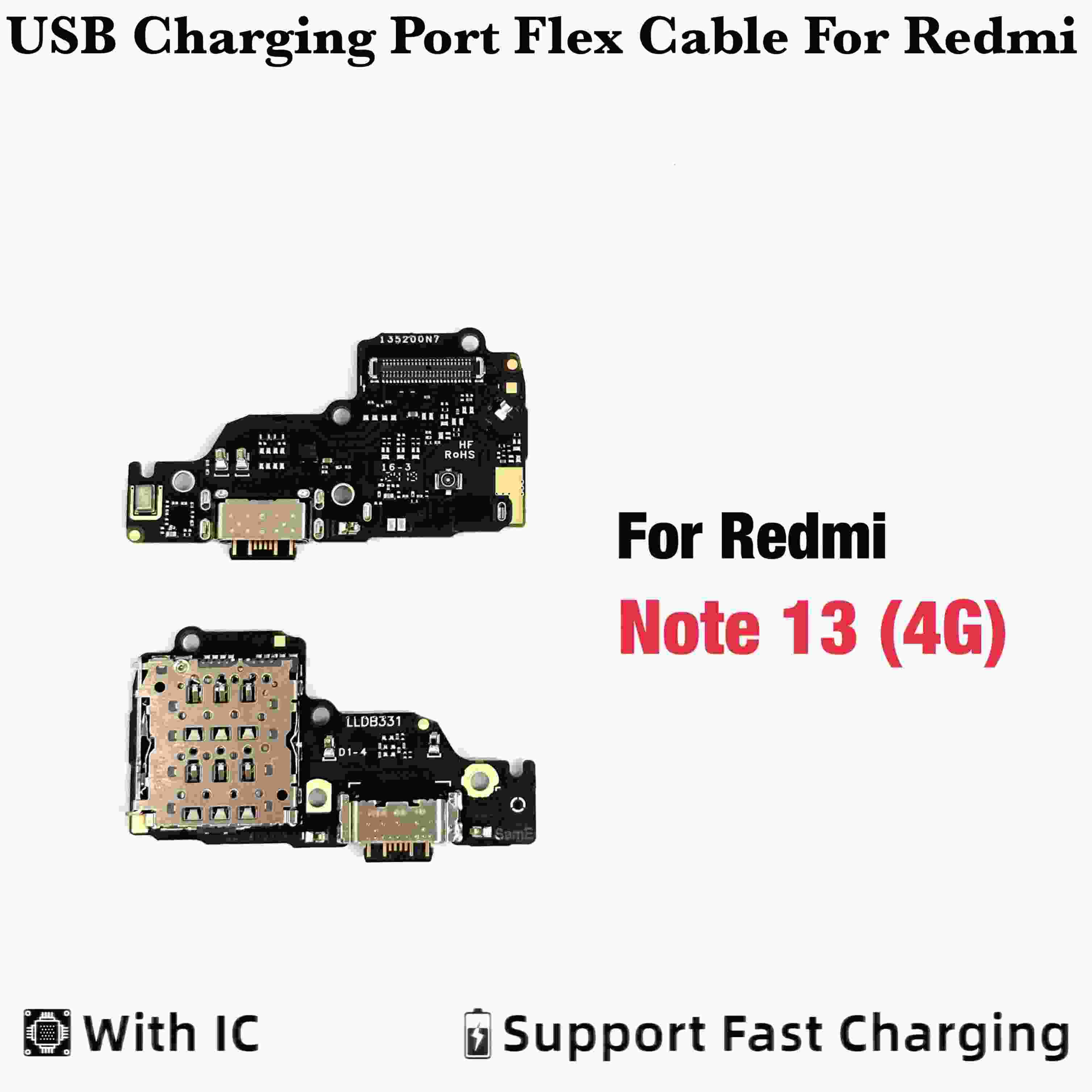 Placa de Carga USB Xiaomi Redmi Note 13 4G
