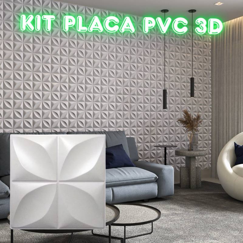 Placas PVC 3D: Renove Sua Parede Rápido!