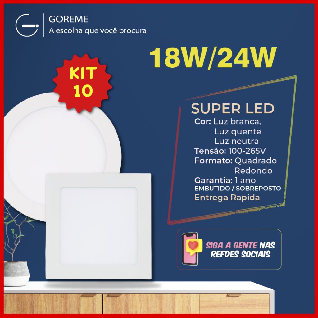 Plafon LED: Ilumine com Estilo e Economia!