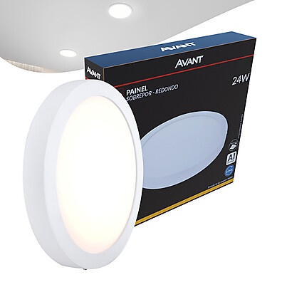 Plafon Led Redondo 24W Avant: Iluminação Aconchegante