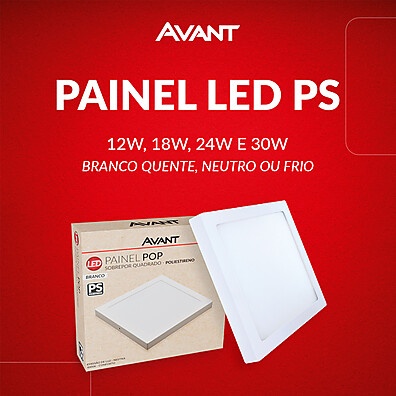 Plafon LED Sobrepor Avant: Iluminação Moderna e Eficiente
