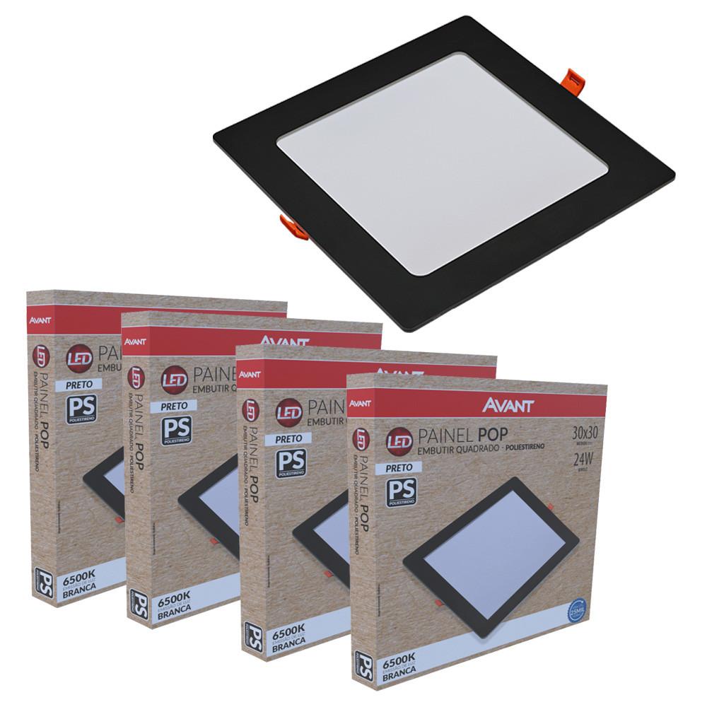 Plafon Quadrado Embutir Avant: Iluminação Moderna 6500K