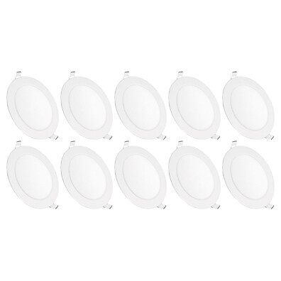 Plafons LED Embutir: Ilumine com Economia (Kit 10)