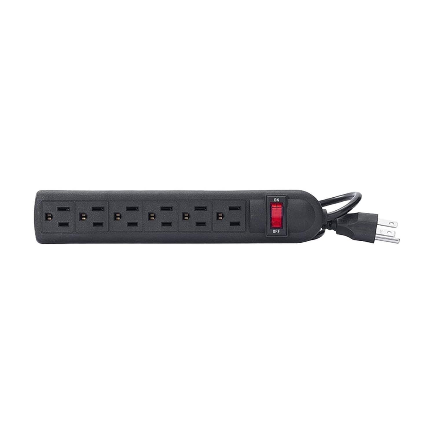 NonMiFyR Filtro de Linha 6 Tomadas Planas com Interruptor - Ideal para Casa, Escritório e Comércio