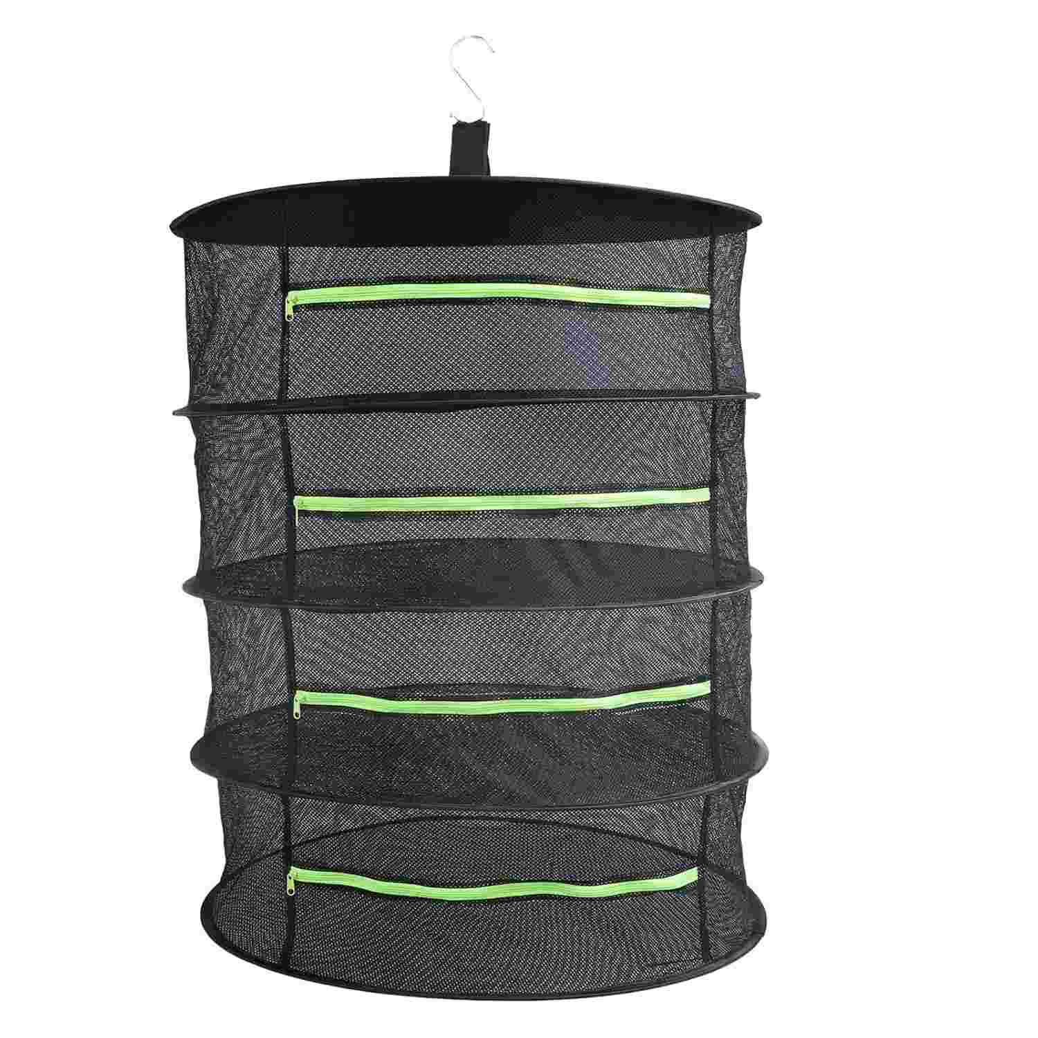 Rack de Secagem Suspensa para Ervas e Plantas - Sistema Multicamada com Malha Resistente