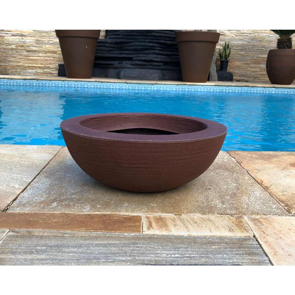 Vaso Tipo Bacia PP 14x35 – Elegância e Praticidade para Suas Plantas