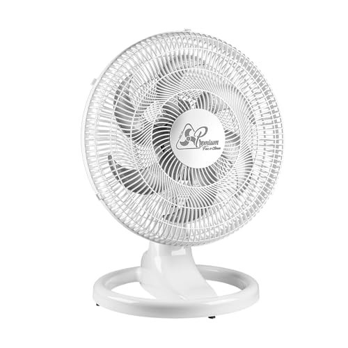 Venti-Delta Oscilante Mesa / Parede Plástico 50 cm, Bivolt Premium, 675436, 170 W, Branco