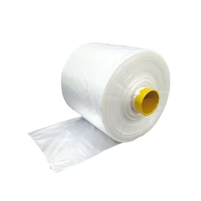 Bobina Saco Plástico Fundo Estrela P M G - Resistente e Versátil (M - 35x45 cm)
