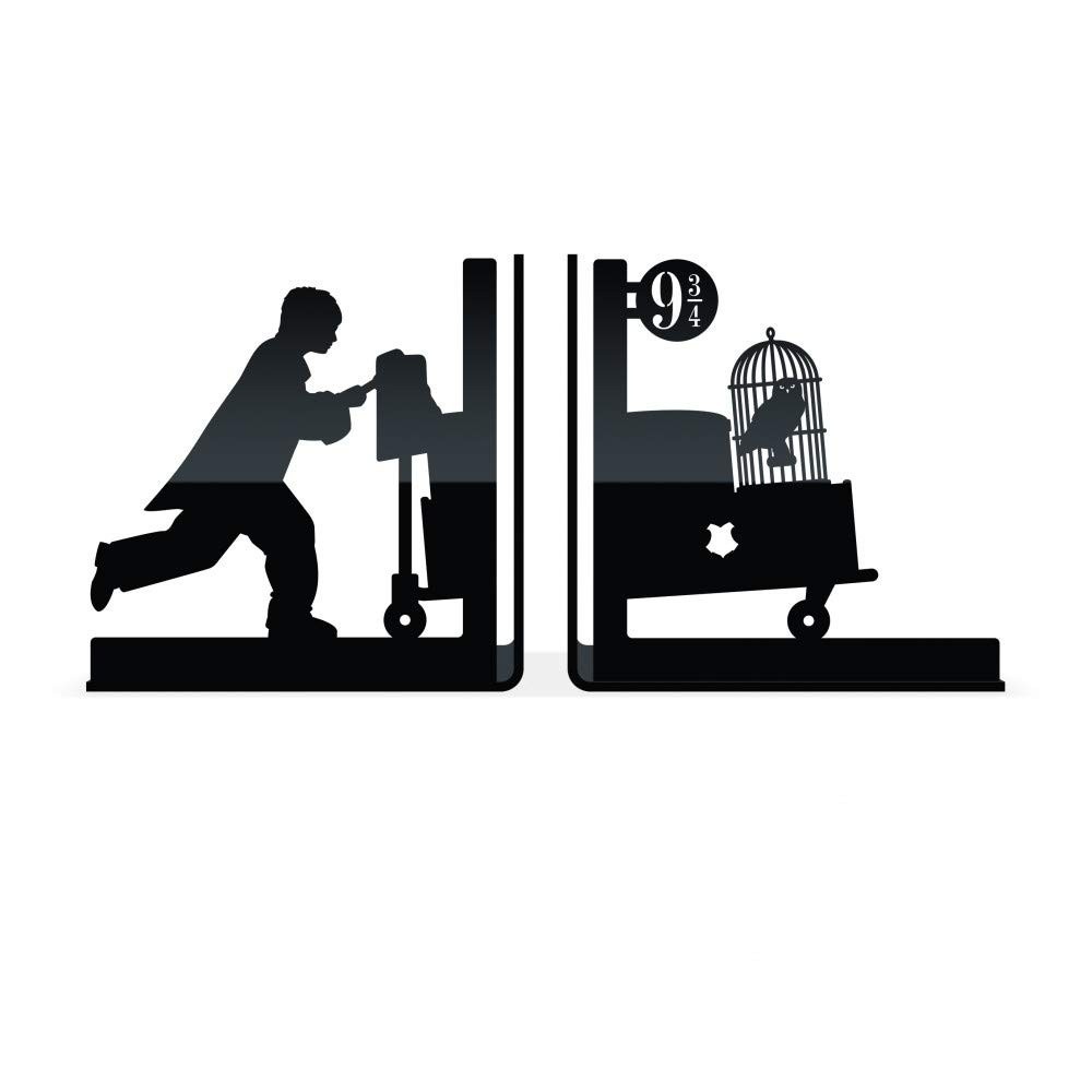 Aparador de Livros Plataforma 9 3/4 Harry Potter - Design Exclusivo em Preto