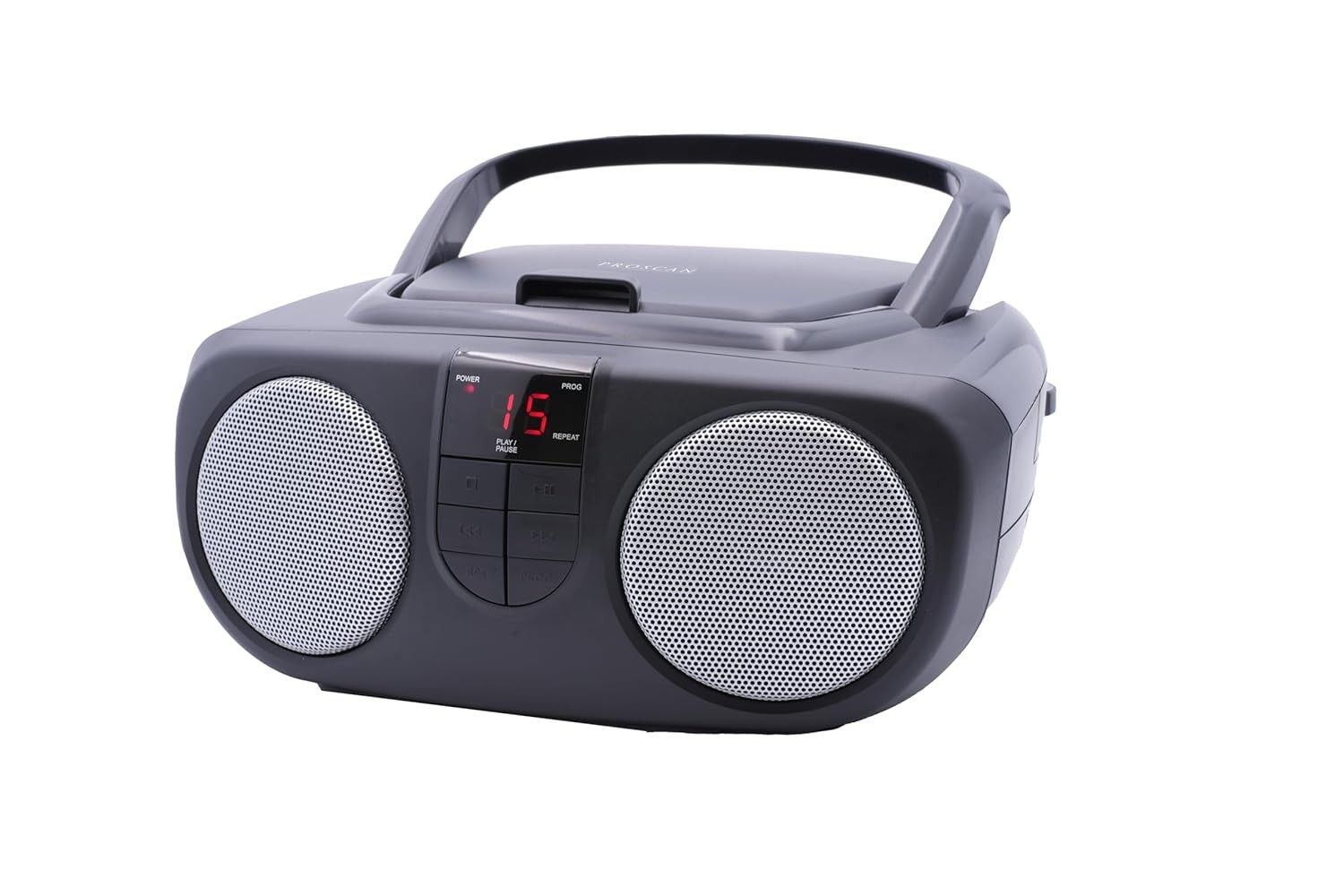 Boombox Sylvania SRCD243: Seu CD Player Portátil com Rádio FM/AM Preto
