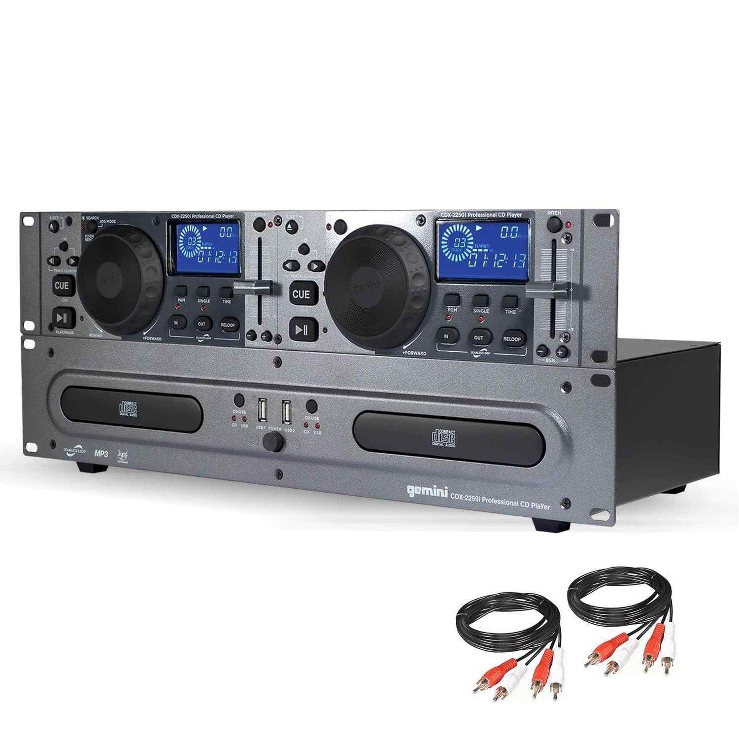 Gemini CDX2250i: O CD Player Duplo Essencial para DJs e Produtores