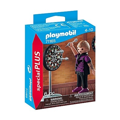 Playmobil Jogador de Dardos: Diversão e Habilidade!