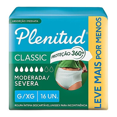 Plenitud Classic: 16 Unidades G/XG - Conforto Total