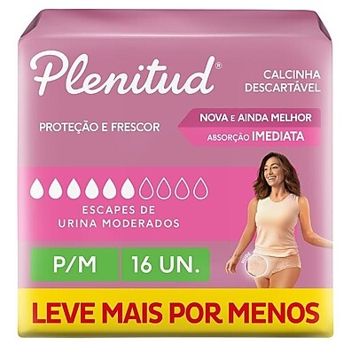 Plenitud Escapes de Urina: Conforto e Discrição
