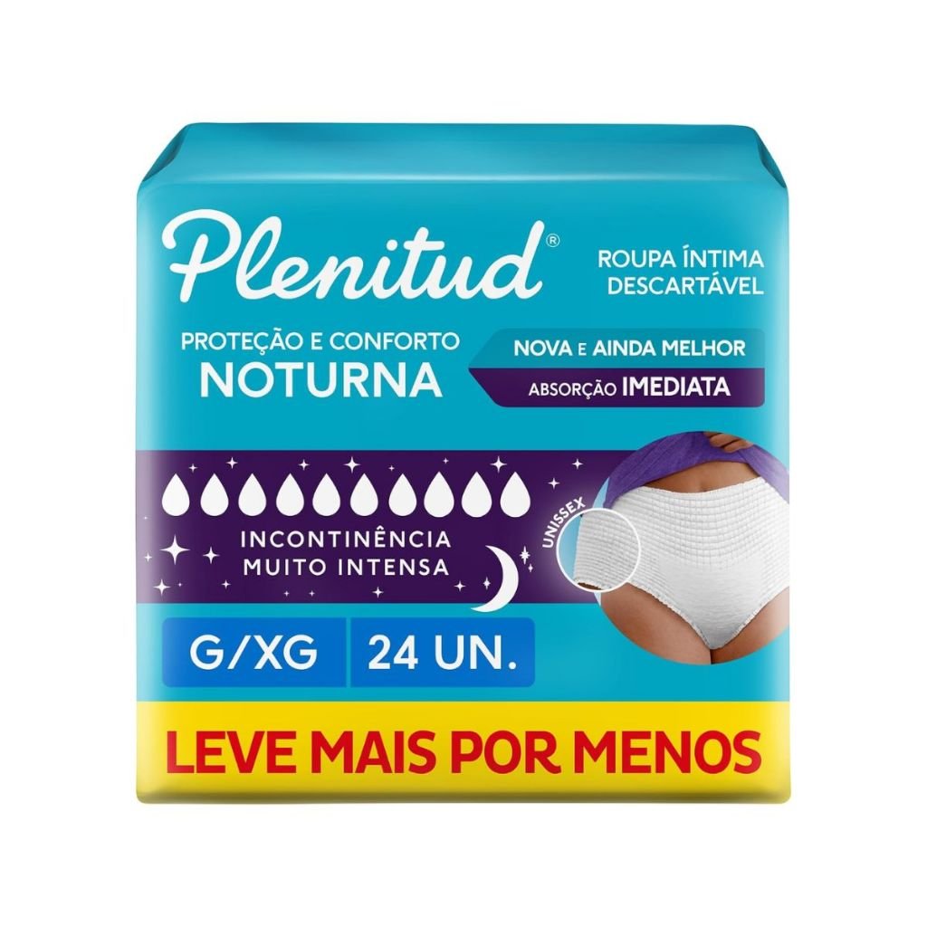 Plenitud Noturna: Proteção Incontinência Severa (24 Un)